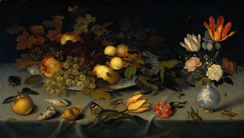 AST, Balthasar van der Still Life with Fruit and Flowers Germany oil painting art